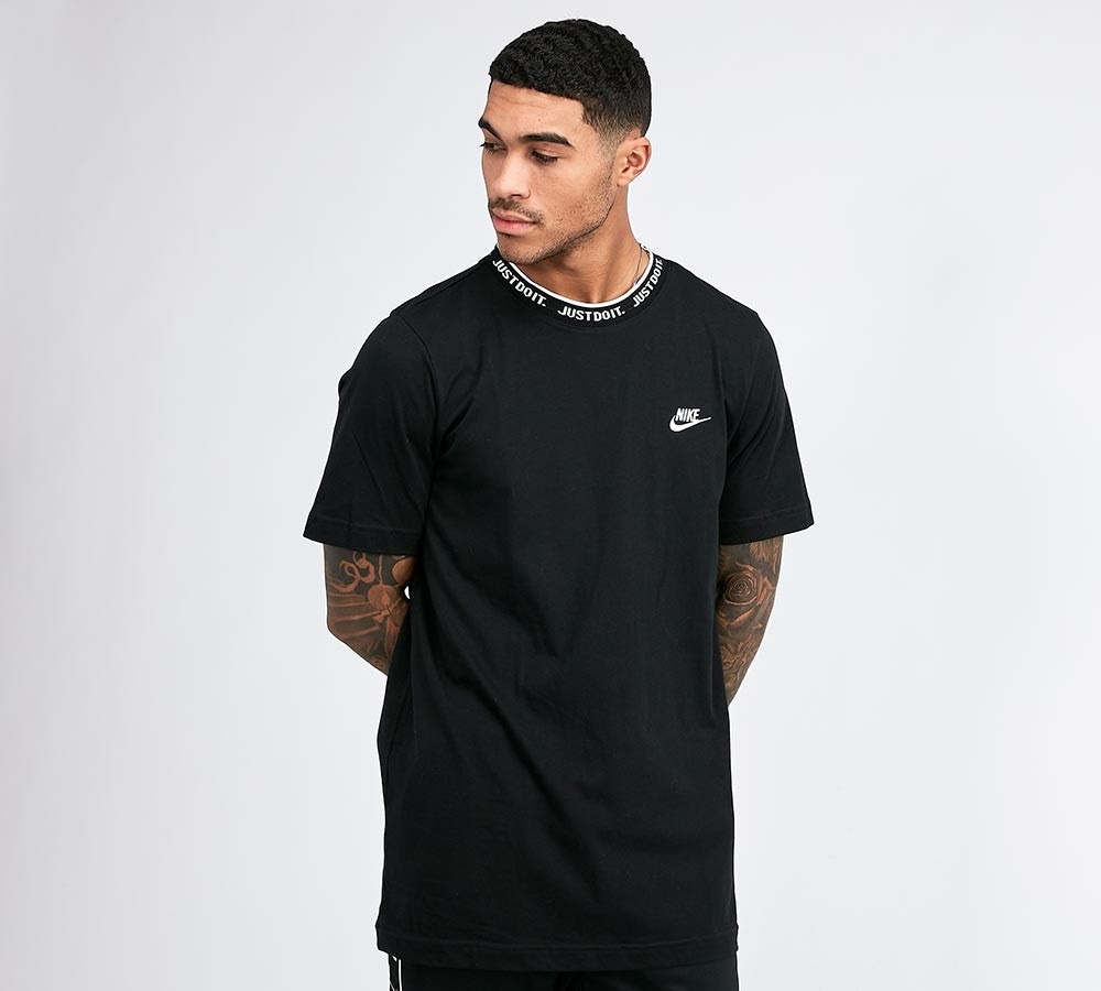 nike just do it script neck tee