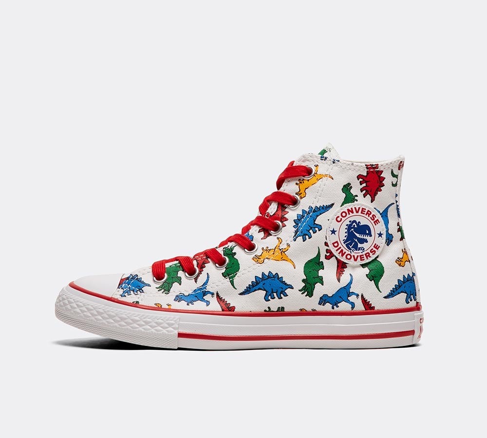 converse white infant dino trainer