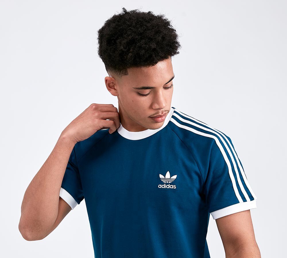 adidas originals baseball jersey in white stripe