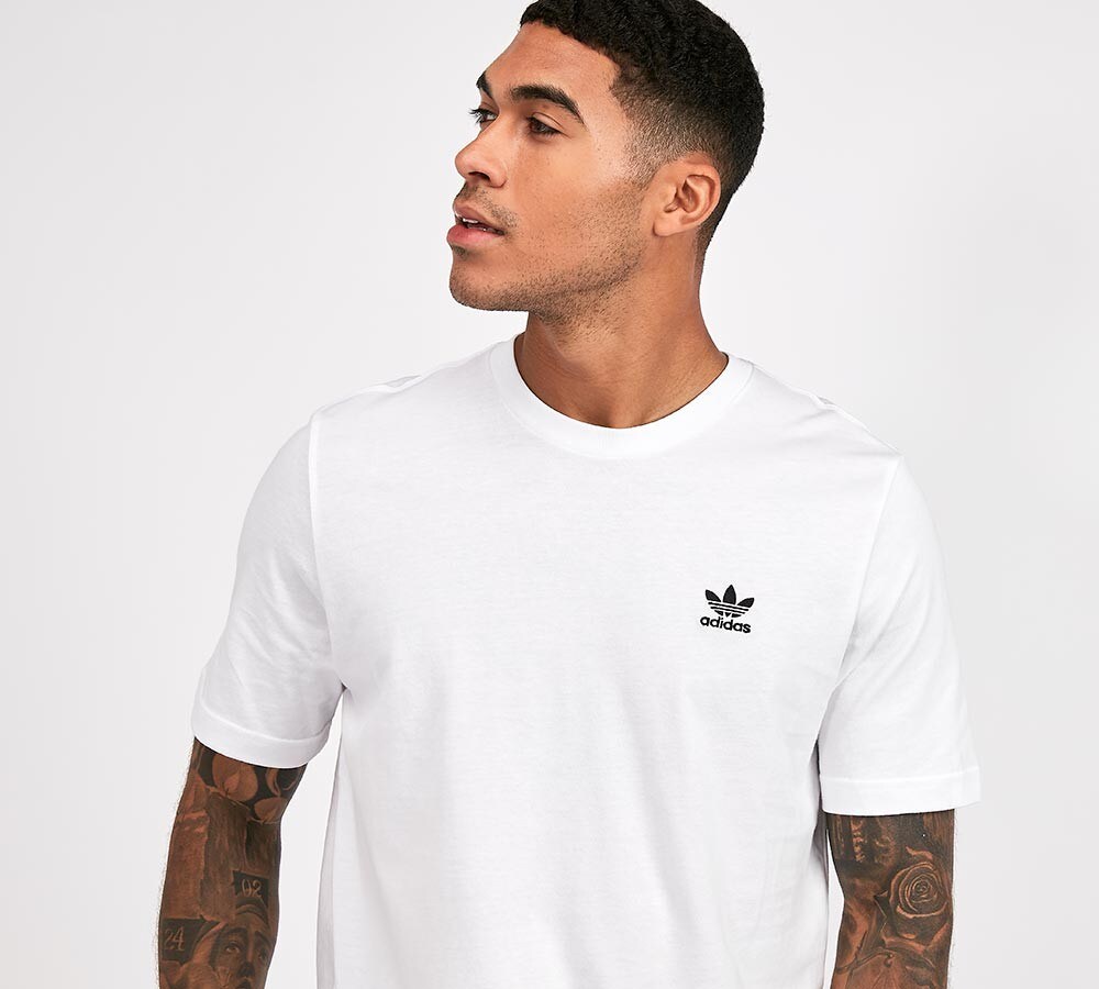adidas small logo tee
