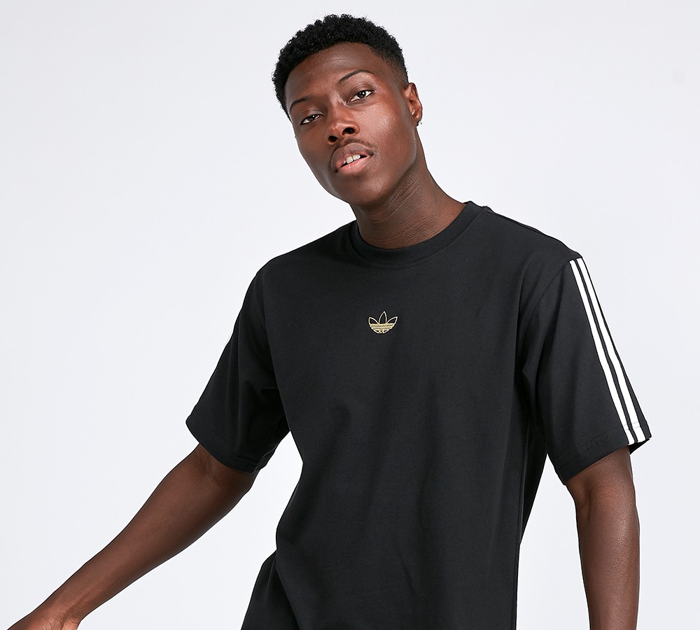 adidas floating trefoil tee
