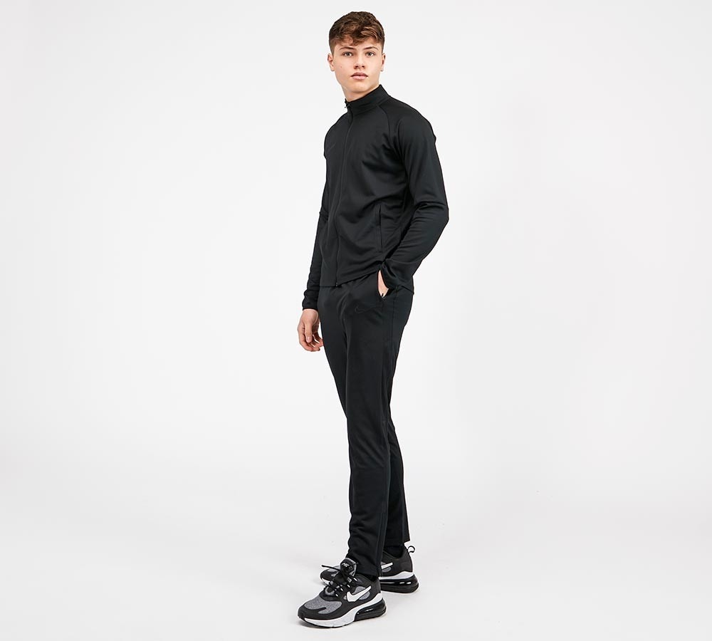 nike academy tracksuit black