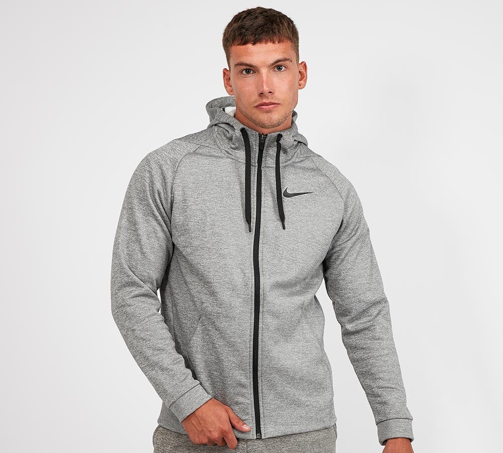 nike therma grey hoodie