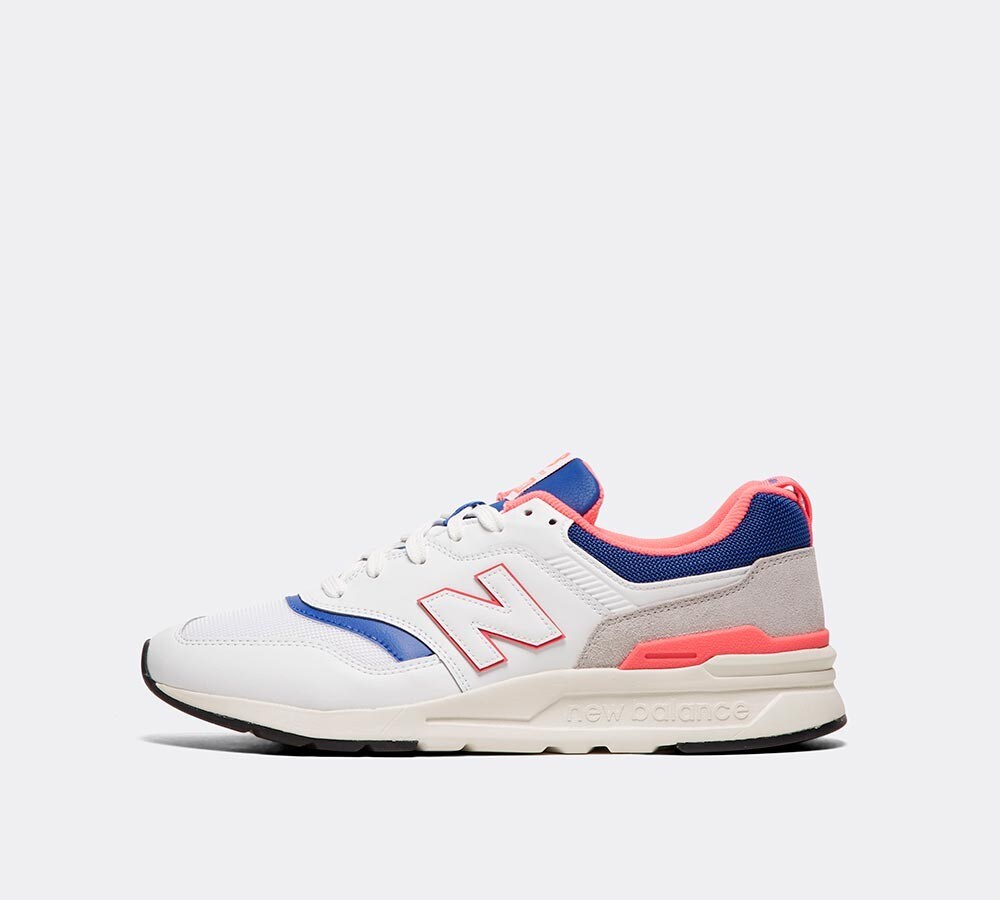 new balance white pink blue