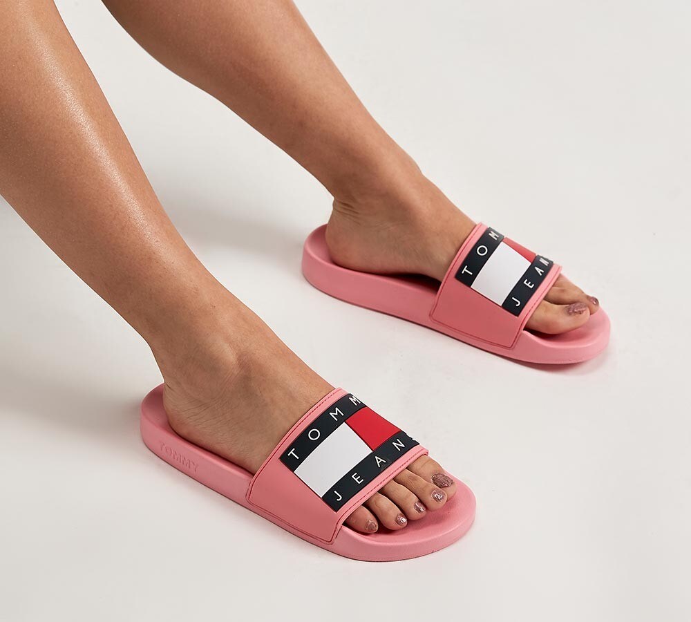 tommy hilfiger slides fluffy