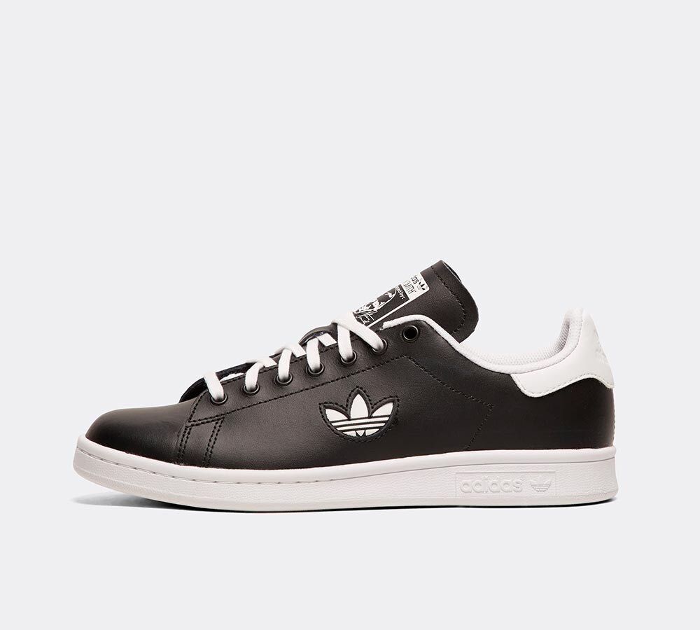 black and white stan smiths mens