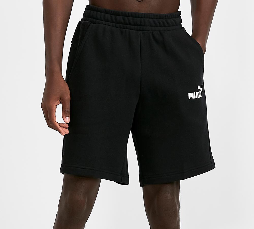 Puma Large Logo Fleece Short | Black 