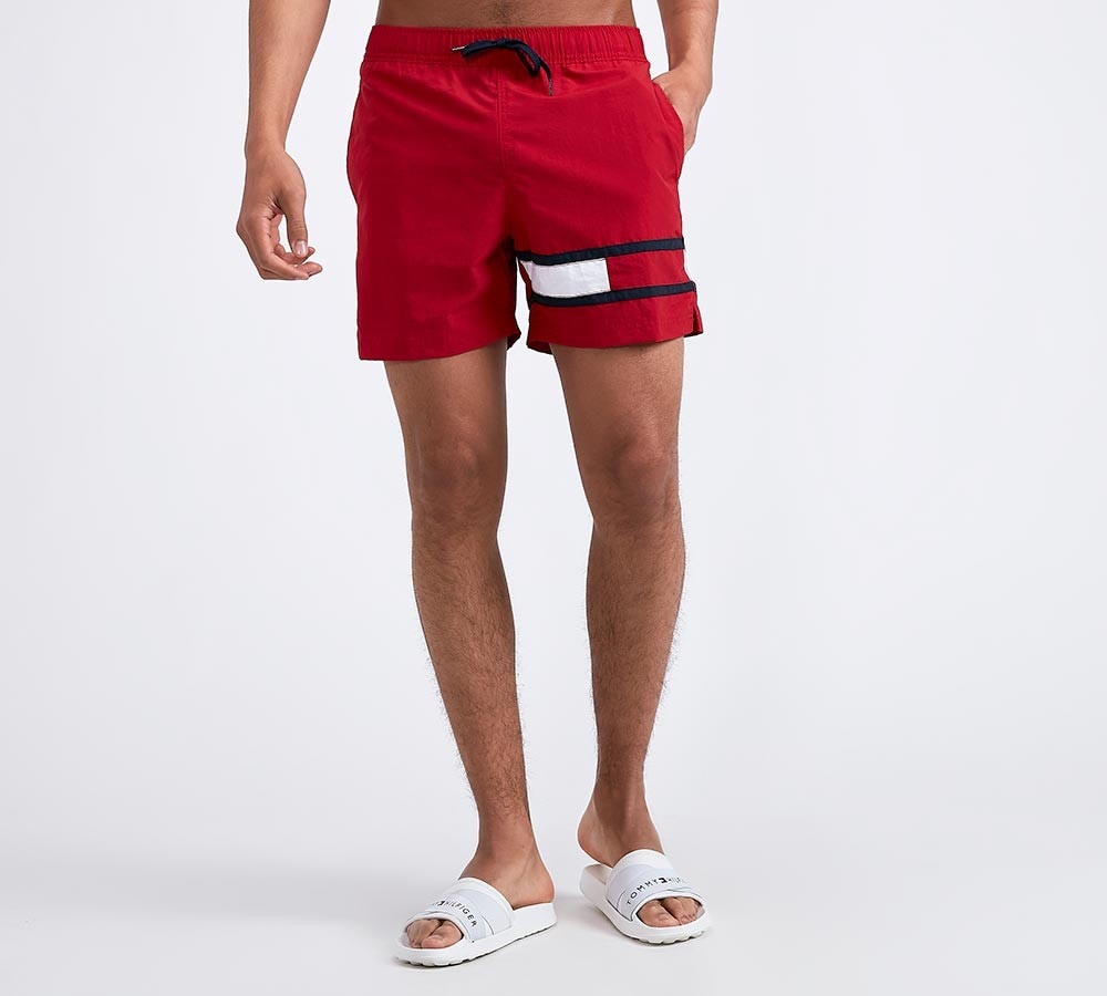 tommy hilfiger flag swim shorts