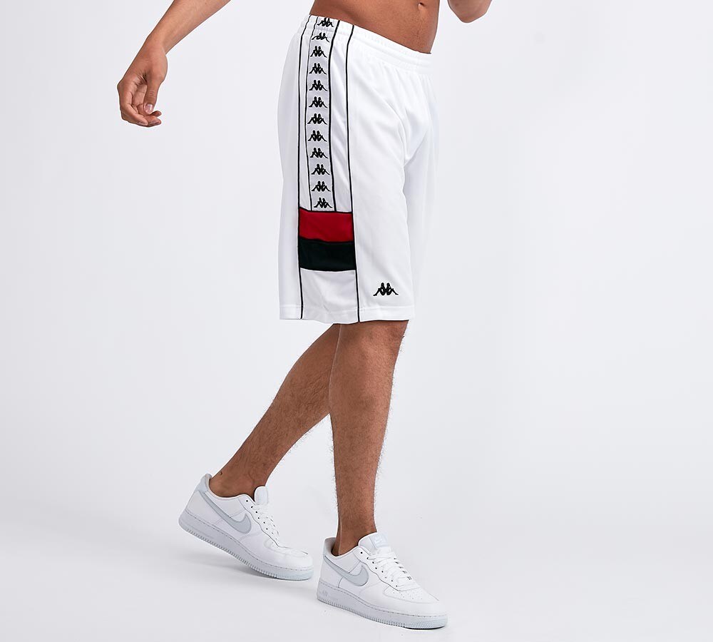 kappa white shorts
