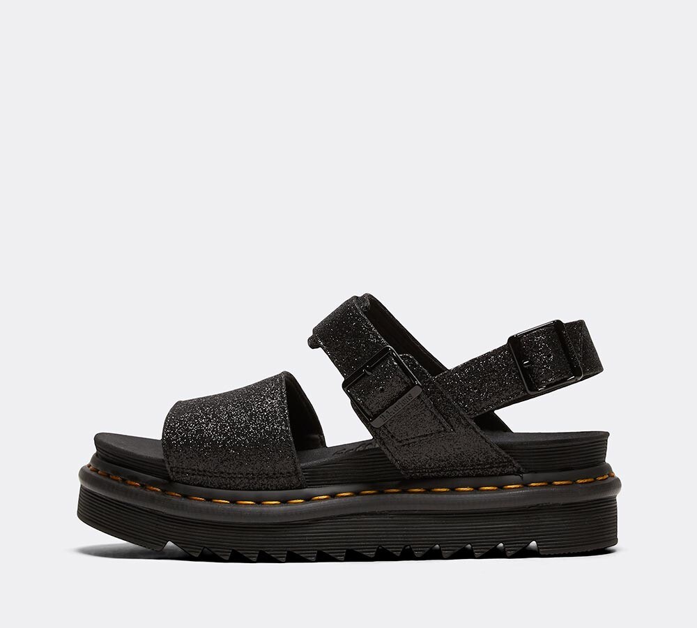 voss fine glitter sandals