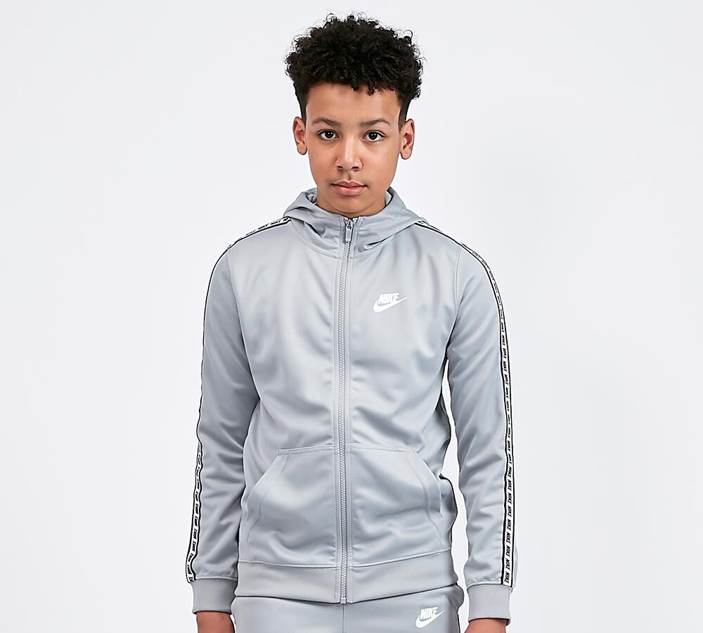 nike tape tracksuit grey