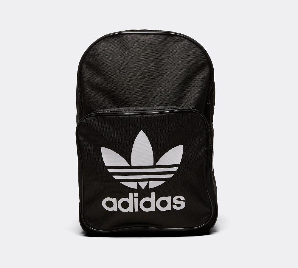 adidas Originals Classic Trefoil Backpack | Black White adidas Originals Classic Trefoil Backpack | Black White
