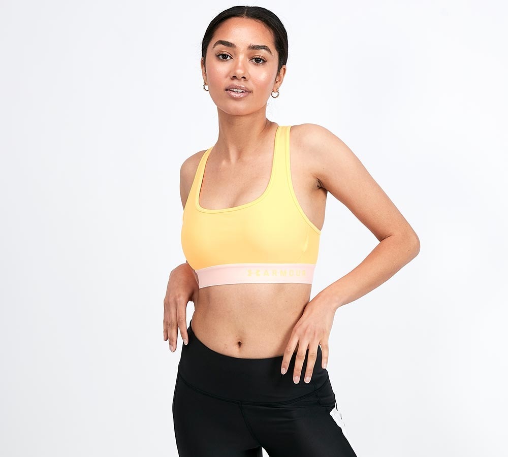 under armour tape strappy bra