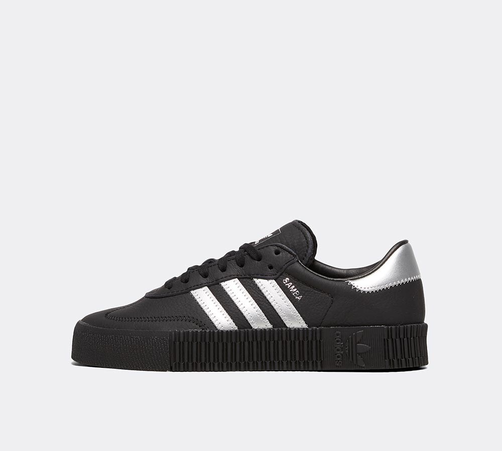 Adidas sambarose black and silver Clearance