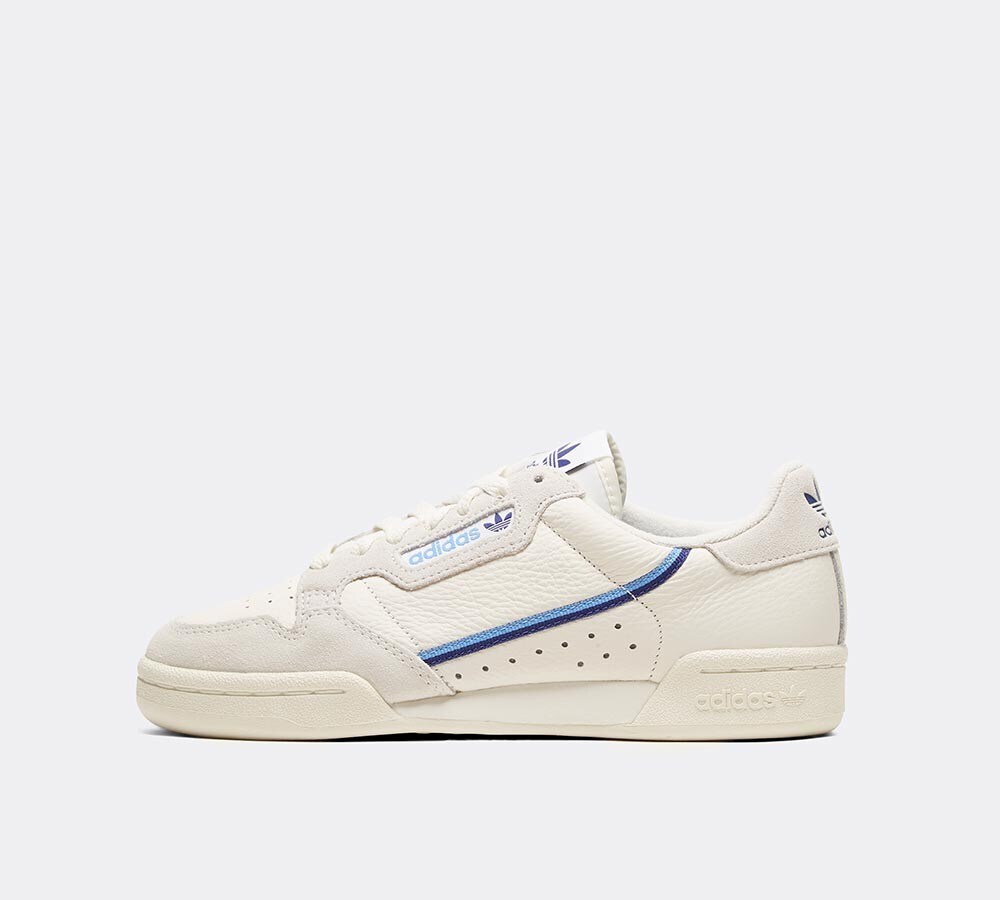 adidas Originals Womens Continental 80 Trainer | Vintage Blue / Off White |  Footasylum