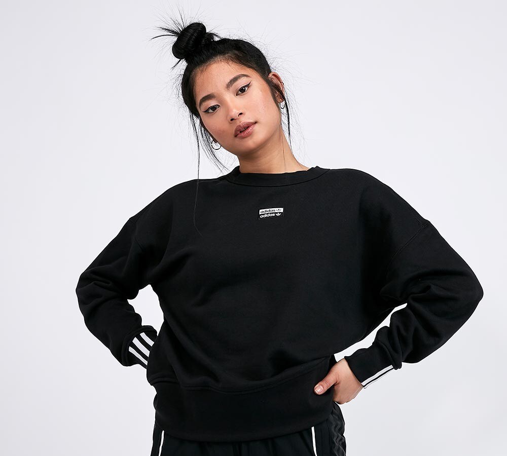 black adidas hoodie womens