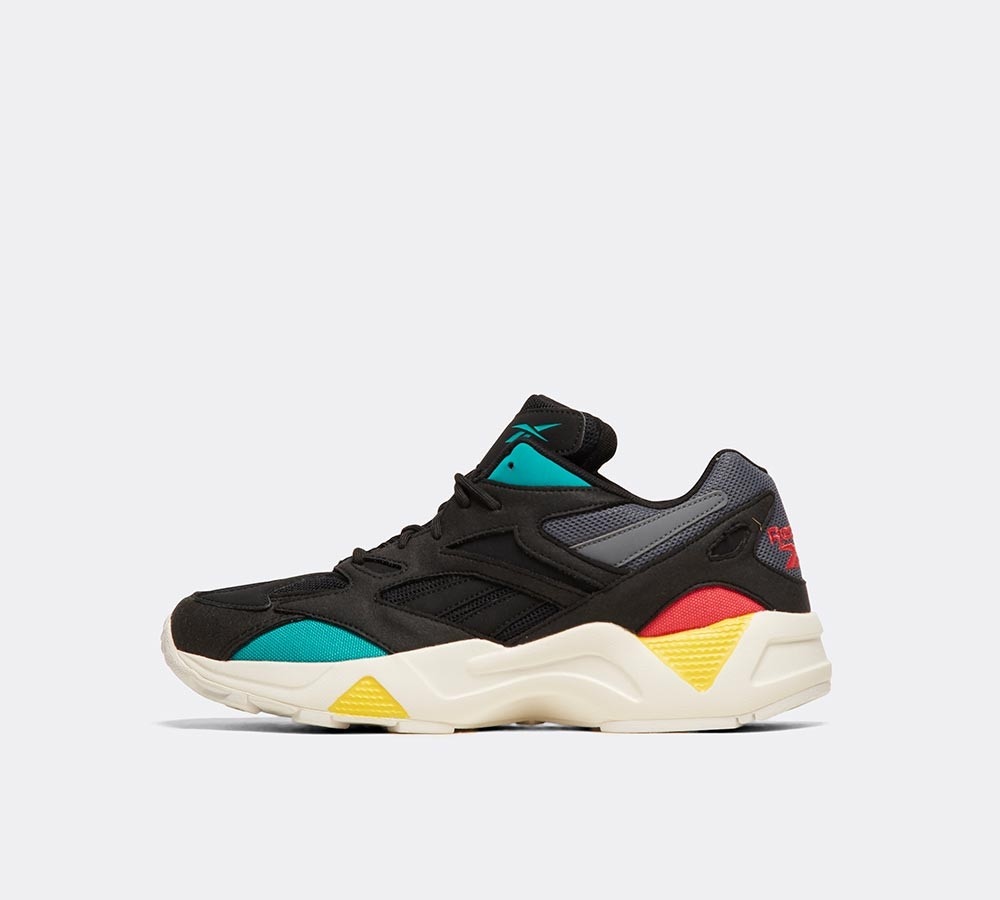 reebok teal and black aztrek trainers
