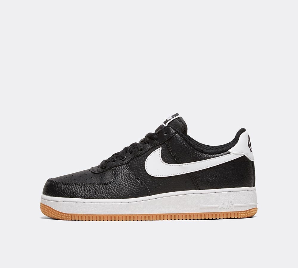 nike air force 1 black trainers