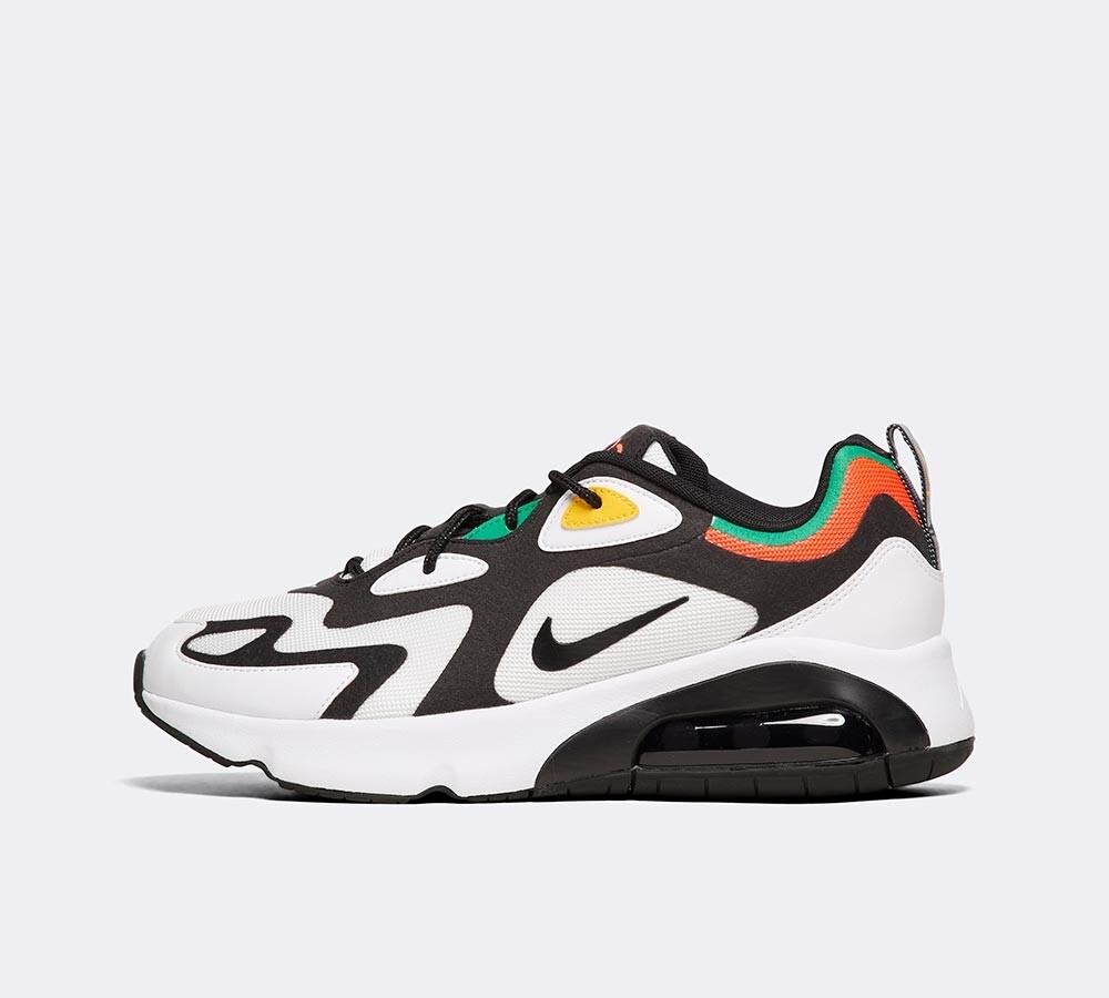 Nike WhiteBlack Air Max 200 Trainers Nike WhiteBlack Air Max 200 Trainers