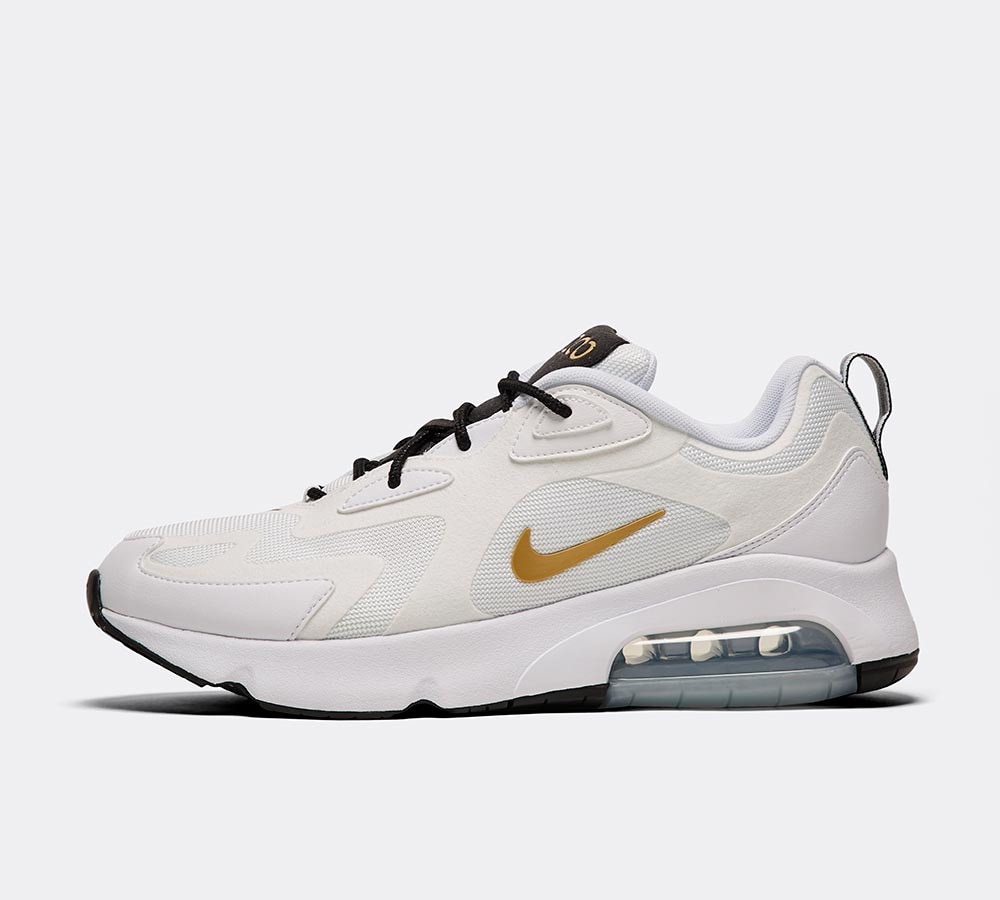 nike air max 200 black and gold