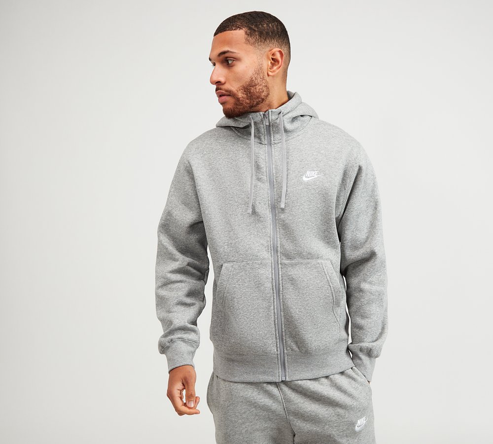 nike hooded fleece jacket