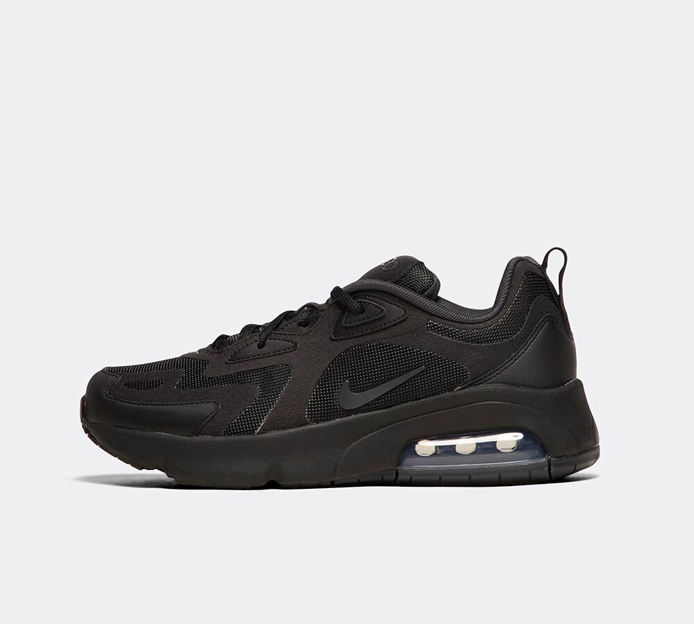 nike air max 200 junior black