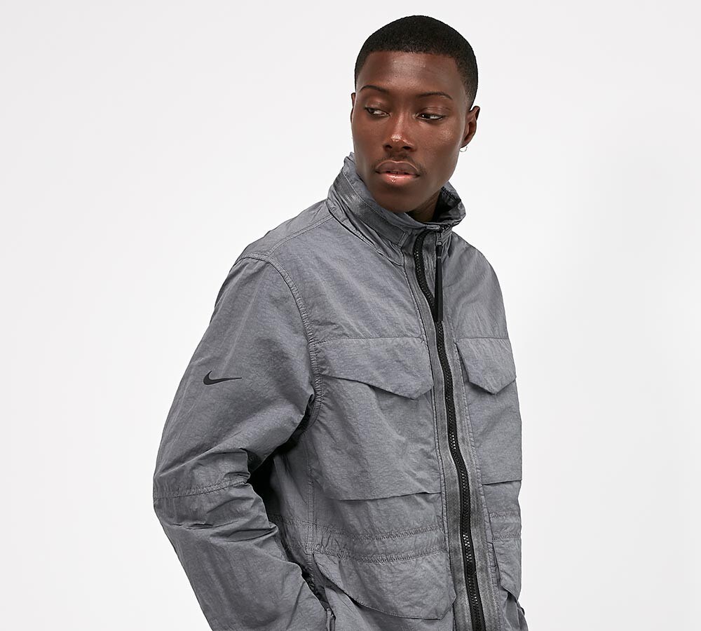 nike tech jacket grey