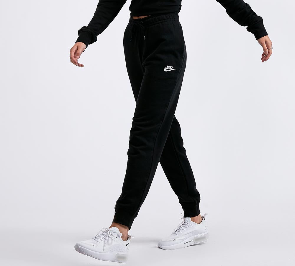 nike black essential joggers