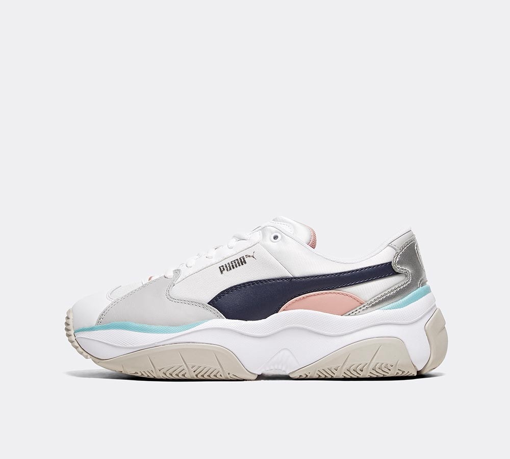 puma black & pink suede classic trainers