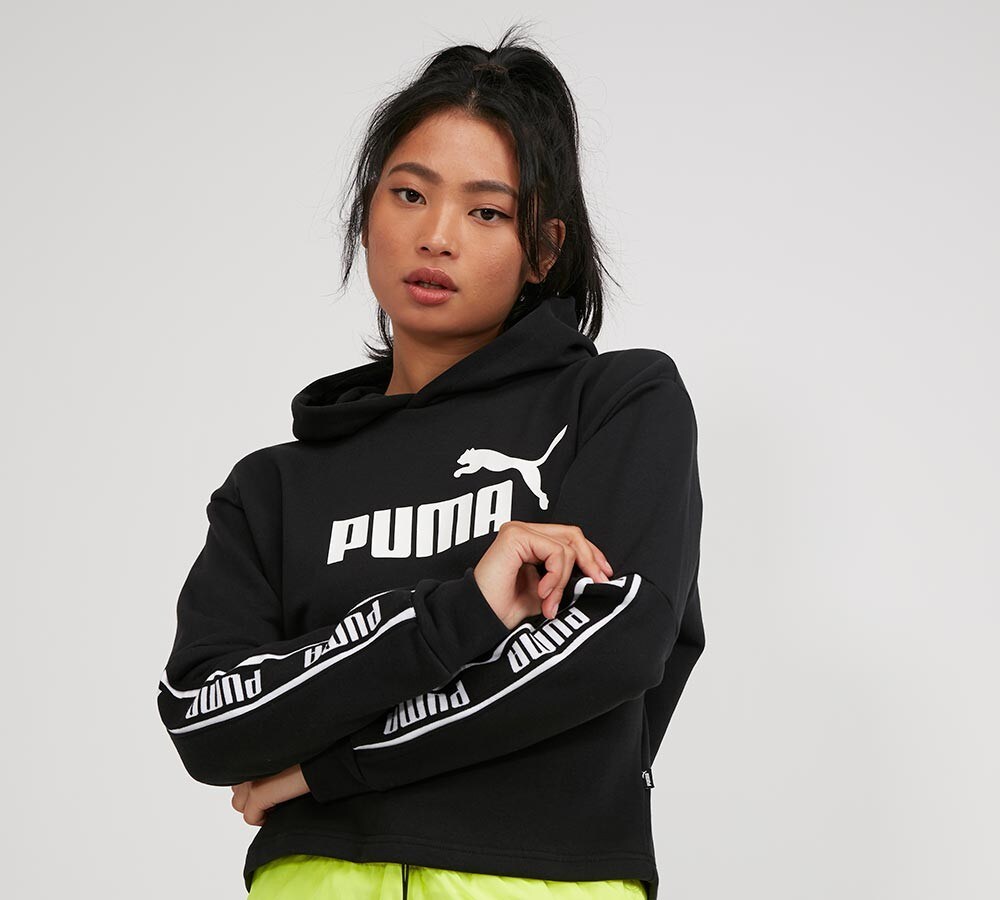 puma hoodie black womens