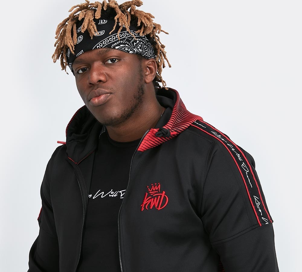 kwd black and red tracksuit