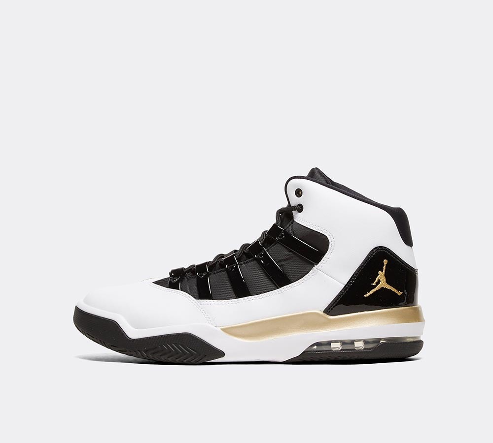 jordan max aura white and gold