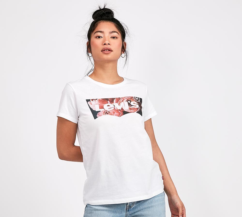 levi's white t shirt womens