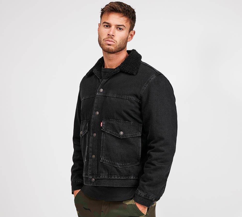levi's men's cotton sherpa trucker jacket