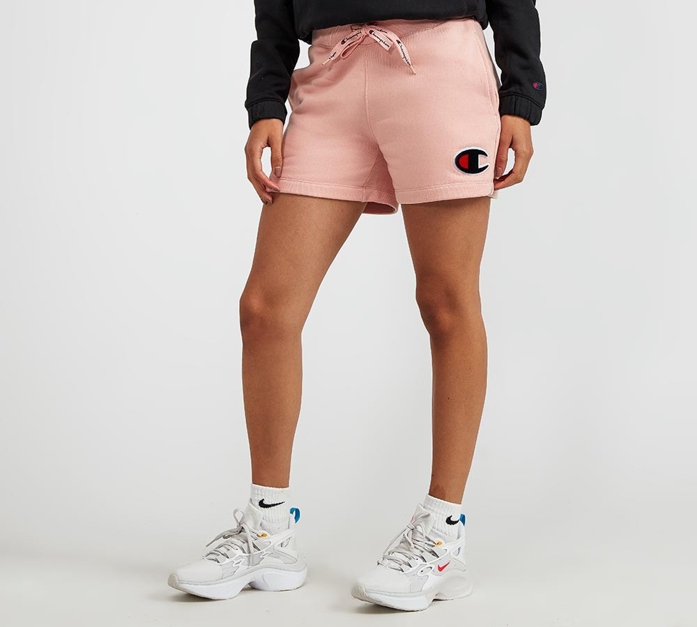 champion shorts womens pink