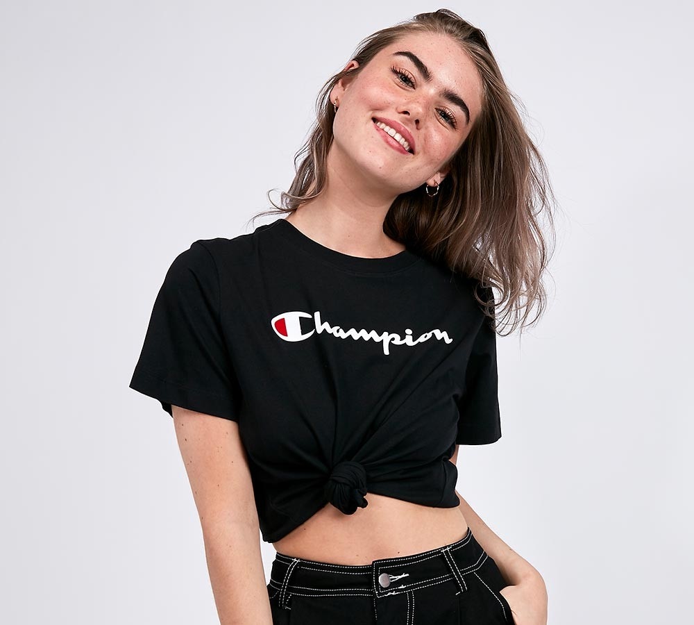 champion tshirt black