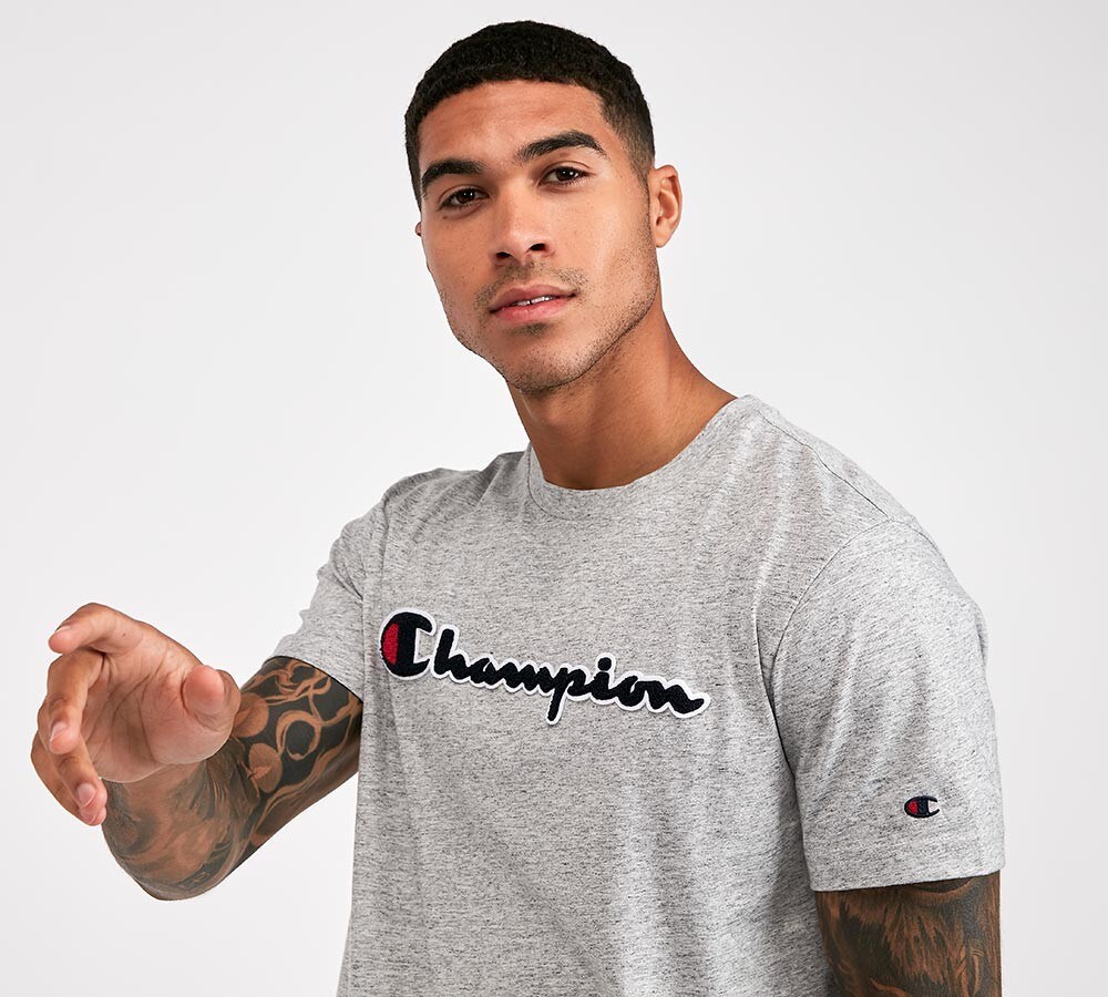 Champion linear logo t shirt Clearance