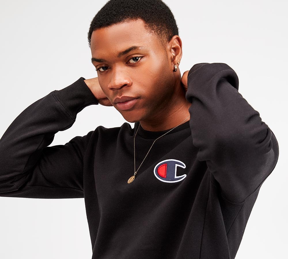 CHAMPION LOGOSweat‼️ Champion ICONS HOODIE CONTRAST LOGO UNISEX - Hoodie - new navy