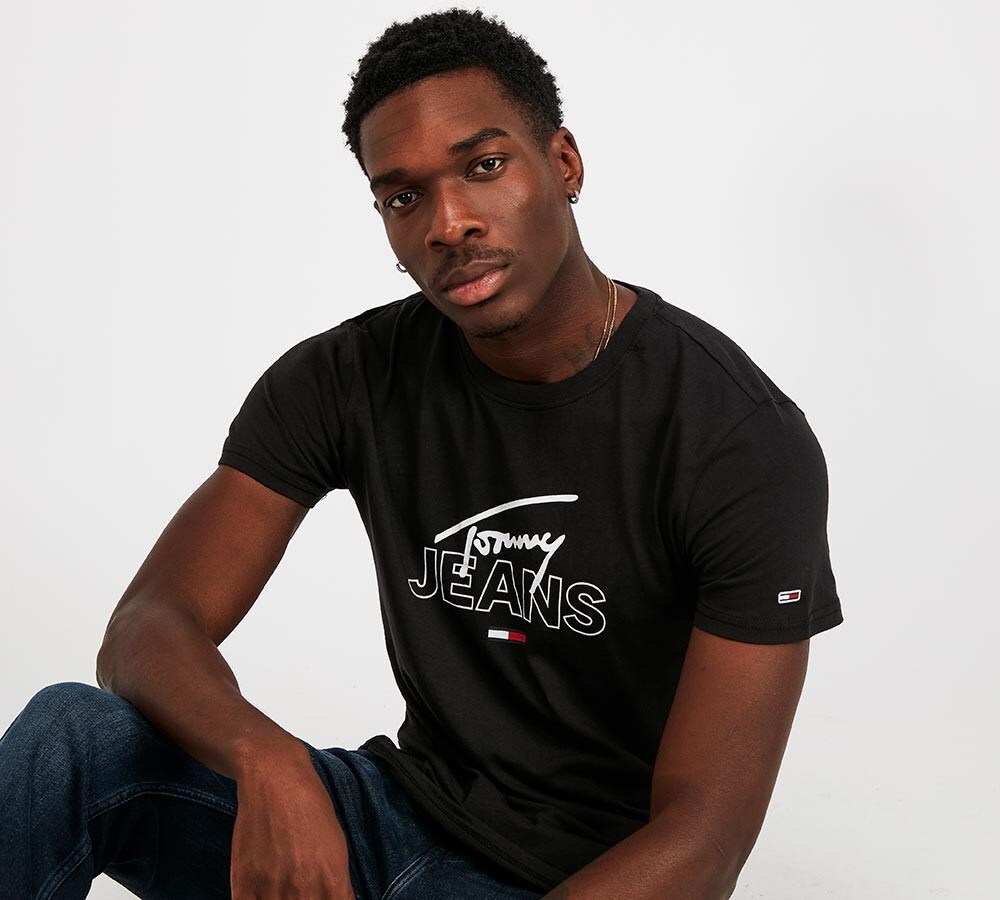 tommy jeans black t shirt