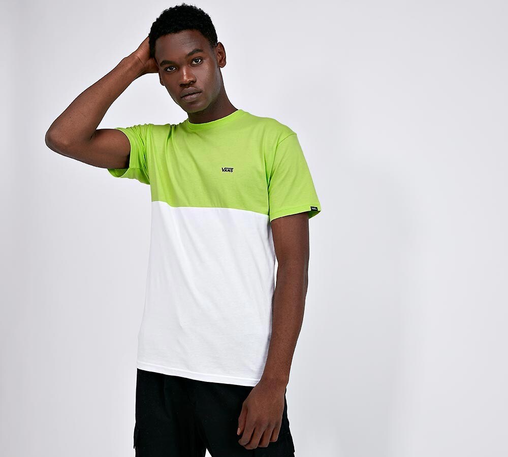 vans colour block sweatshirt in white