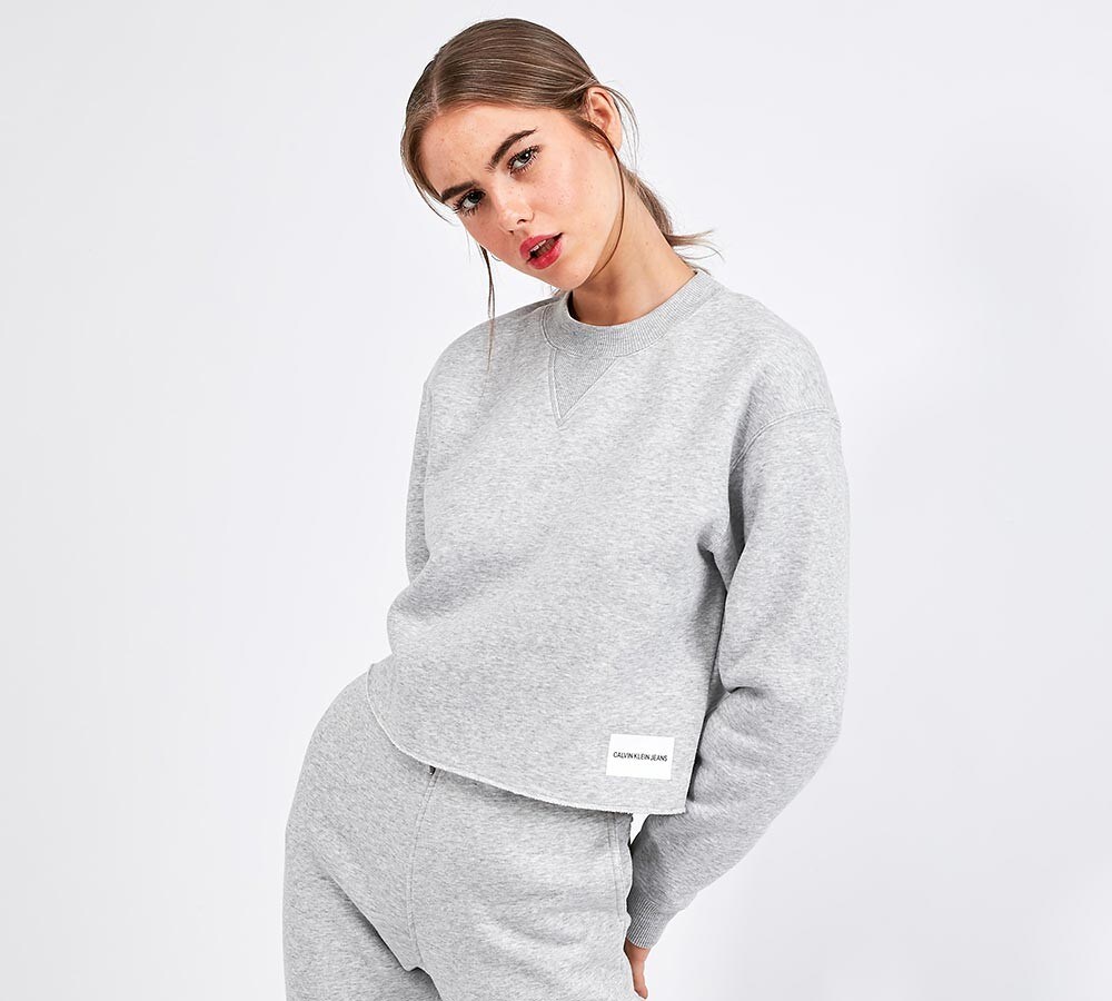 calvin klein women's grey sweatshirt