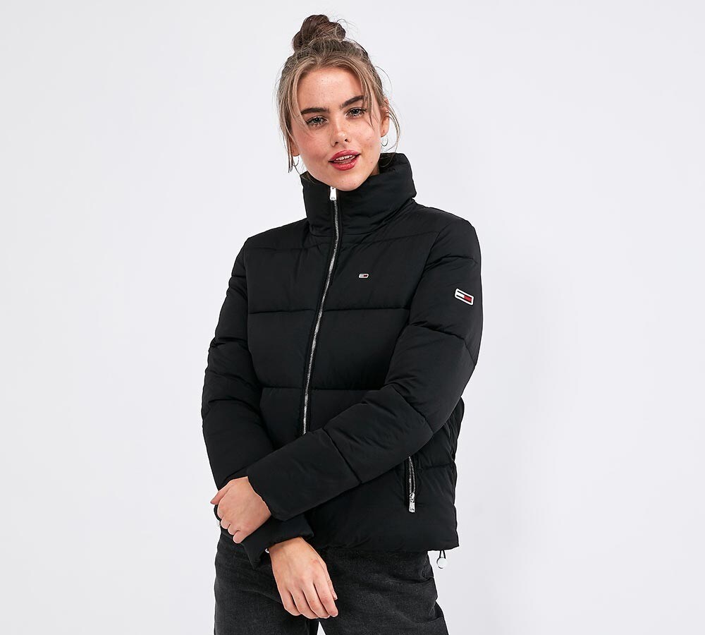 tommy puffer jacket women's