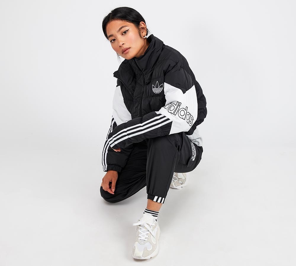 adidas puffer cropped jacket