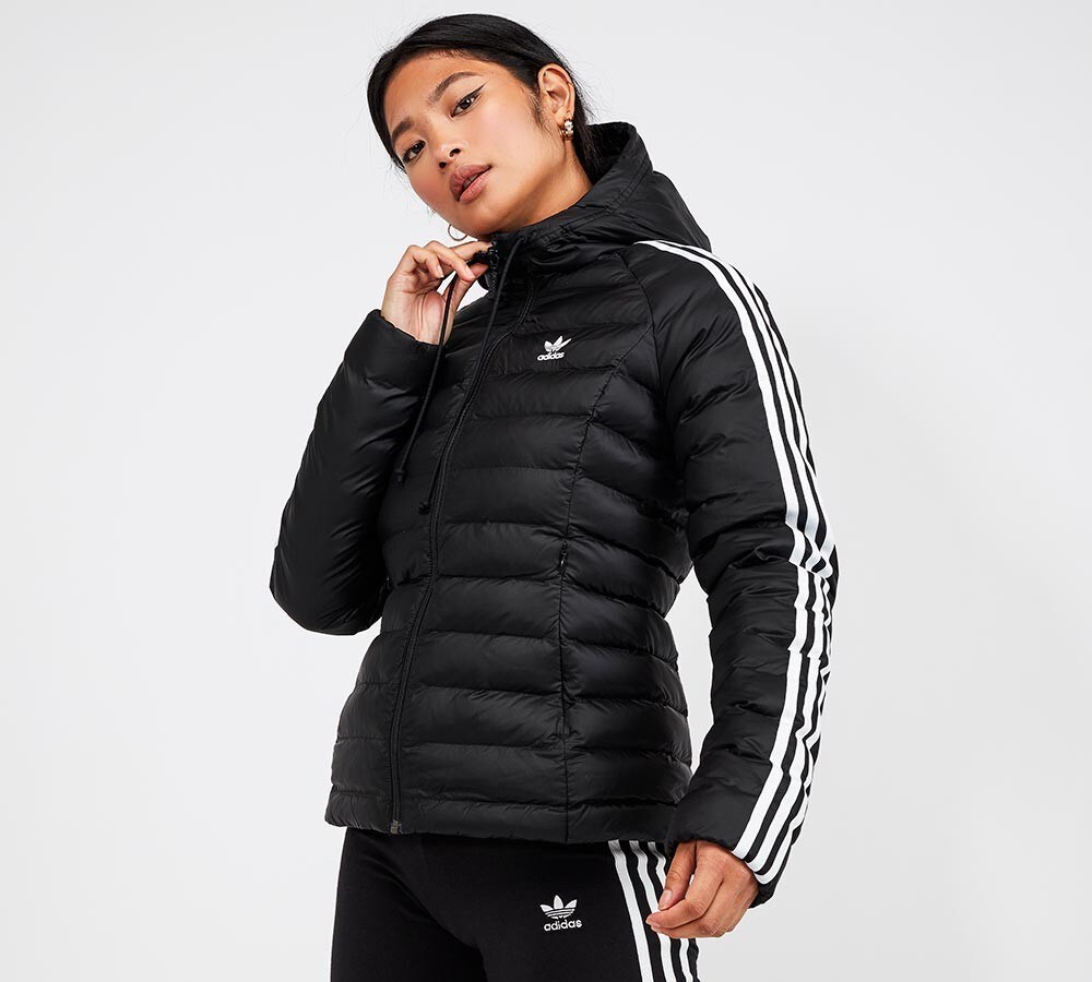 adidas women's slim jacket black