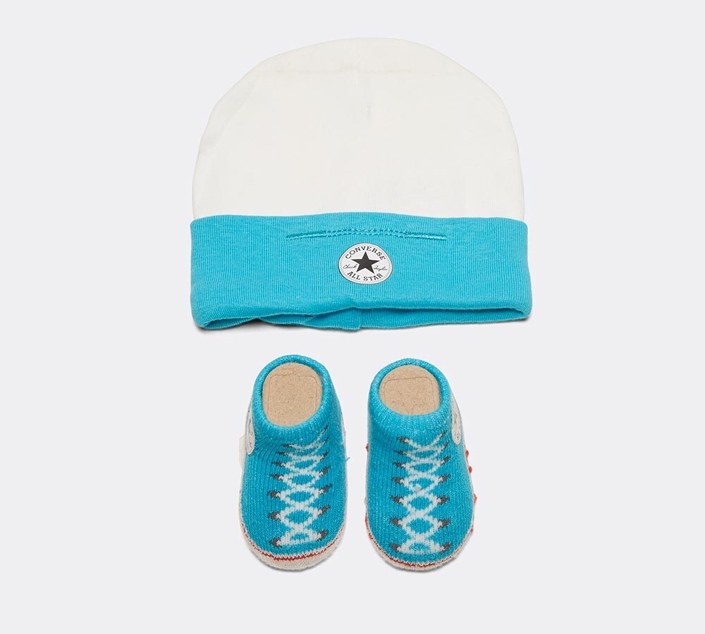 converse hat and bootie set