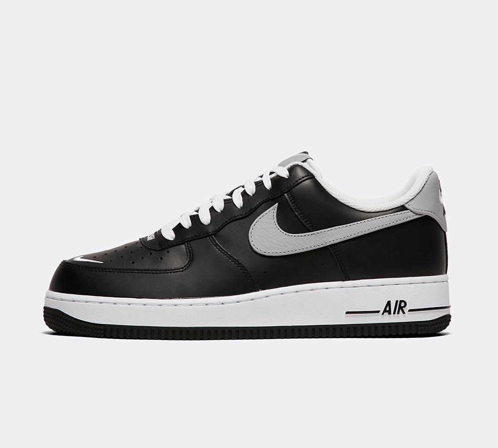 nike air force 1 black and white footasylum