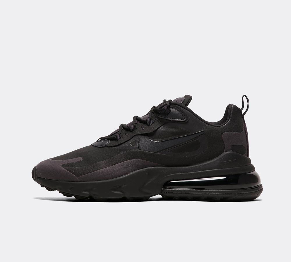 air max 270 react trainers black oil grey oil black