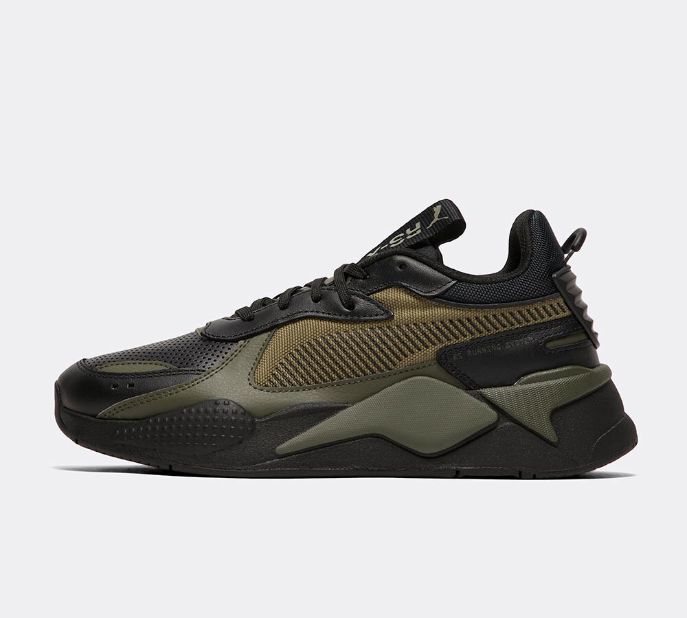 puma rsx olive green