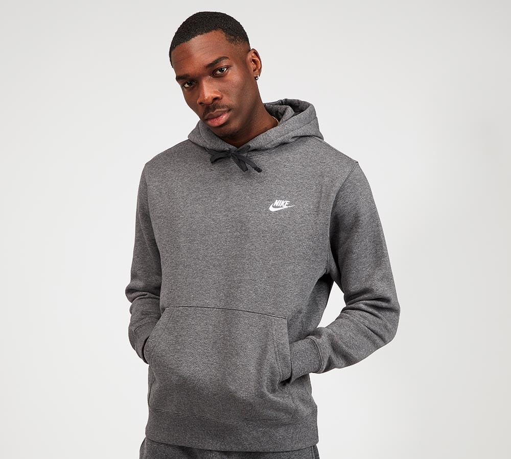 nike hoodie charcoal