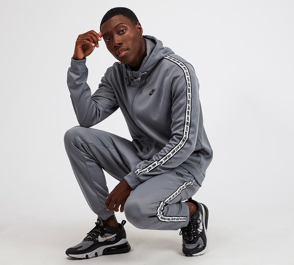 grey nike tape tracksuit - dsvdedommel 